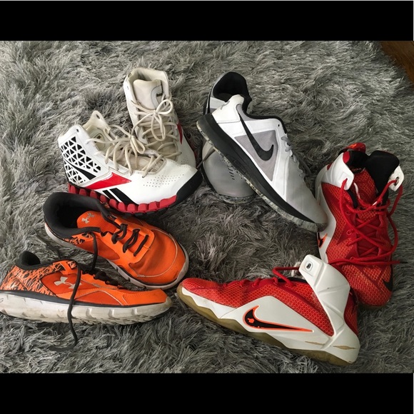 Boys athletic sneakers. NIKE REBOOK UNDER ARMOUR - Picture 2 of 3